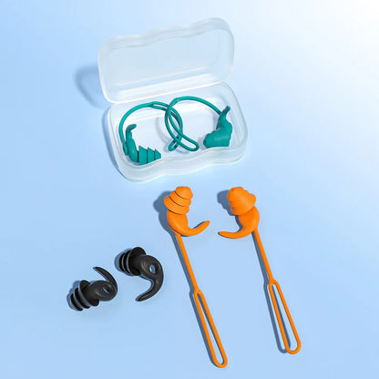 1Pair/2Pair Swim Ear Plugs Silicone Waterproof Anti-noise Pool Accessories SwimmingEarplugs Water Sports Swim Swimming Ear Plugs