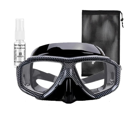 Customize Myopia Diving Mask Snakeskin Anti Fog for Spearfishing Gear Swimming Masks Googles Nearsighted Lenses Short-sighted