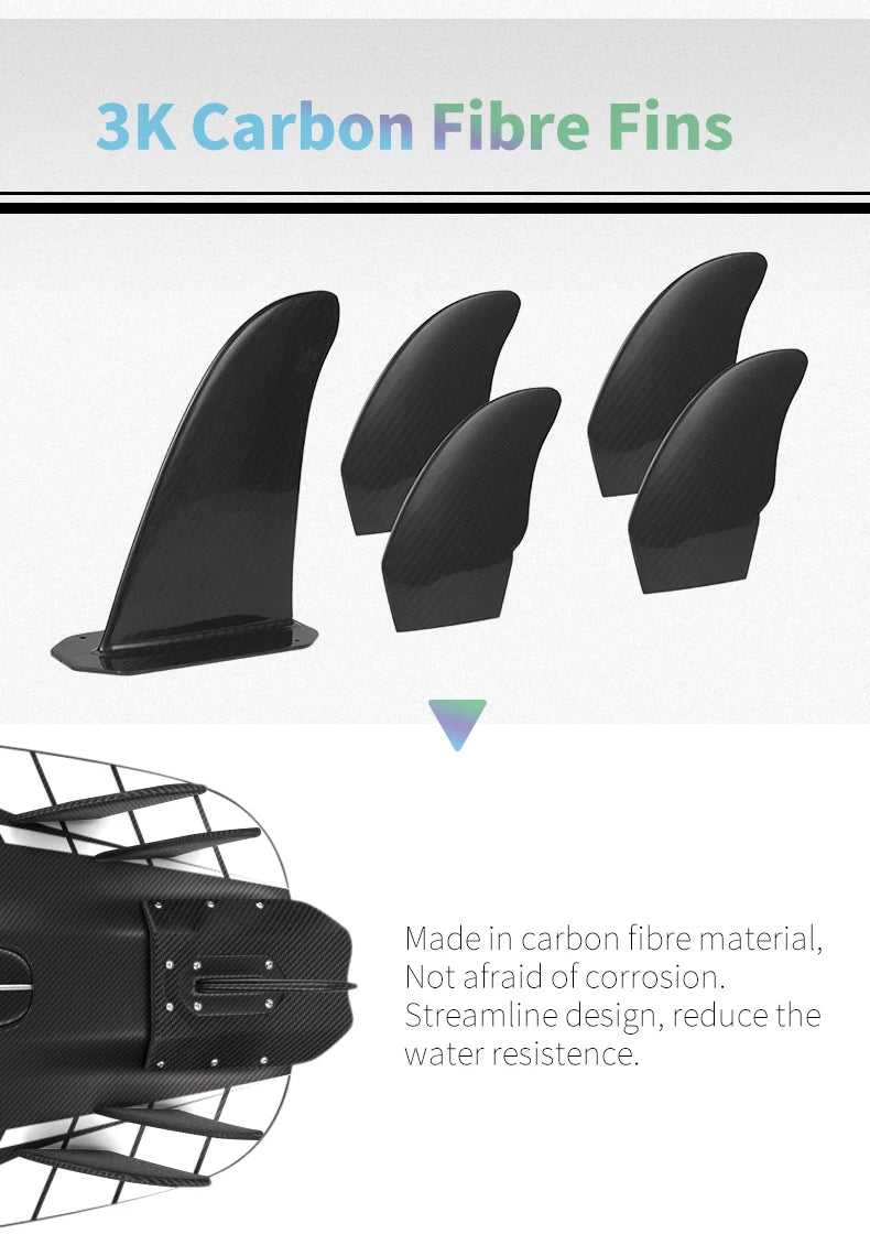 KOOTU Jet Surfboard Fuel-powered surfb Engine 109cc Lightweight Carbon Fiber Surfboard Electric Surfing High Speed Power Surfing