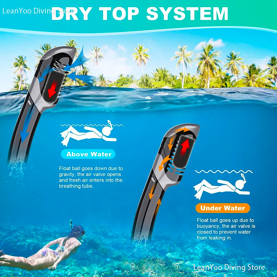 Premium Silicone Small Volume Free Diving Glasses Coloured Lens Low Capacity Mask Scuba Diving Tube Set for Snorkelling