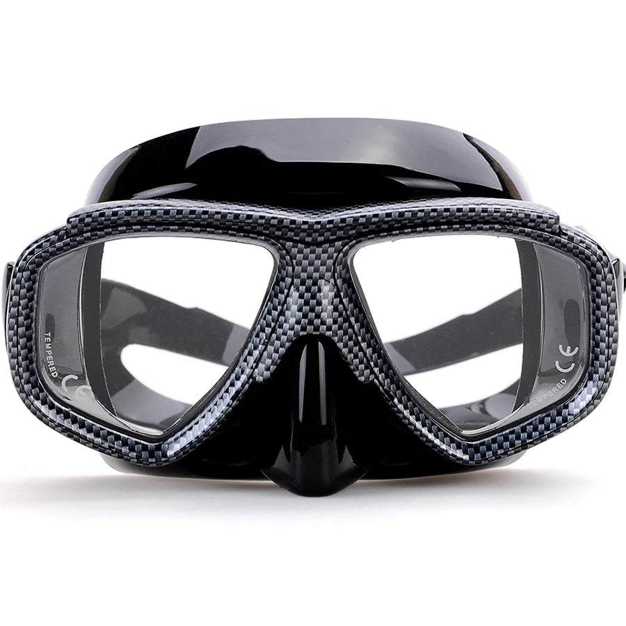 Customize Myopia Diving Mask Snakeskin Anti Fog for Spearfishing Gear Swimming Masks Googles Nearsighted Lenses Short-sighted