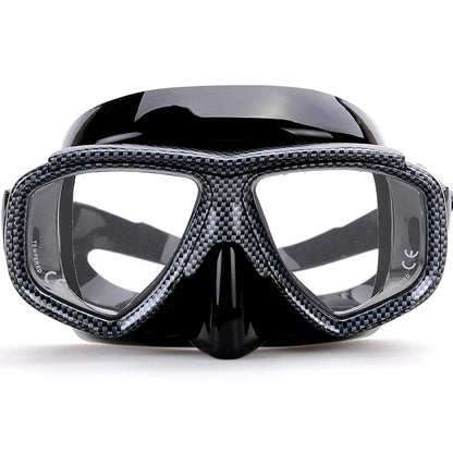 Customize Myopia Diving Mask Snakeskin Anti Fog for Spearfishing Gear Swimming Masks Googles Nearsighted Lenses Short-sighted