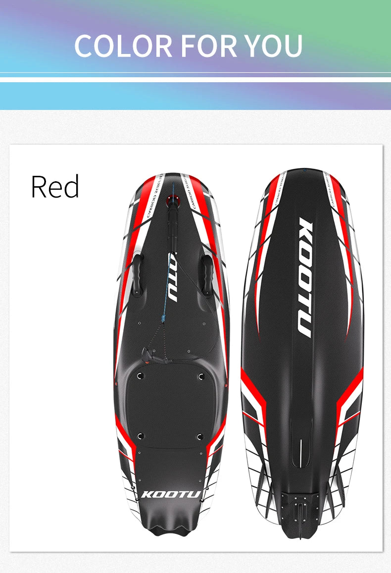 KOOTU Jet Surfboard Fuel-powered surfb Engine 109cc Lightweight Carbon Fiber Surfboard Electric Surfing High Speed Power Surfing