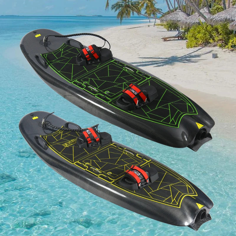 The Carbon Fiber Electric Surfboard Is Equipped with a Ternary Lithium Battery for Strong Stability and a Tail Fin