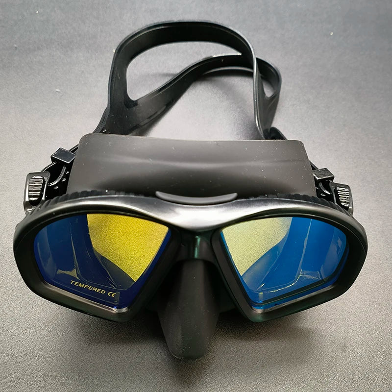 Premium Silicone Small Volume Free Diving Glasses Coloured Lens Low Capacity Mask Scuba Diving Tube Set for Snorkelling