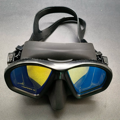 Premium Silicone Small Volume Free Diving Glasses Coloured Lens Low Capacity Mask Scuba Diving Tube Set for Snorkelling