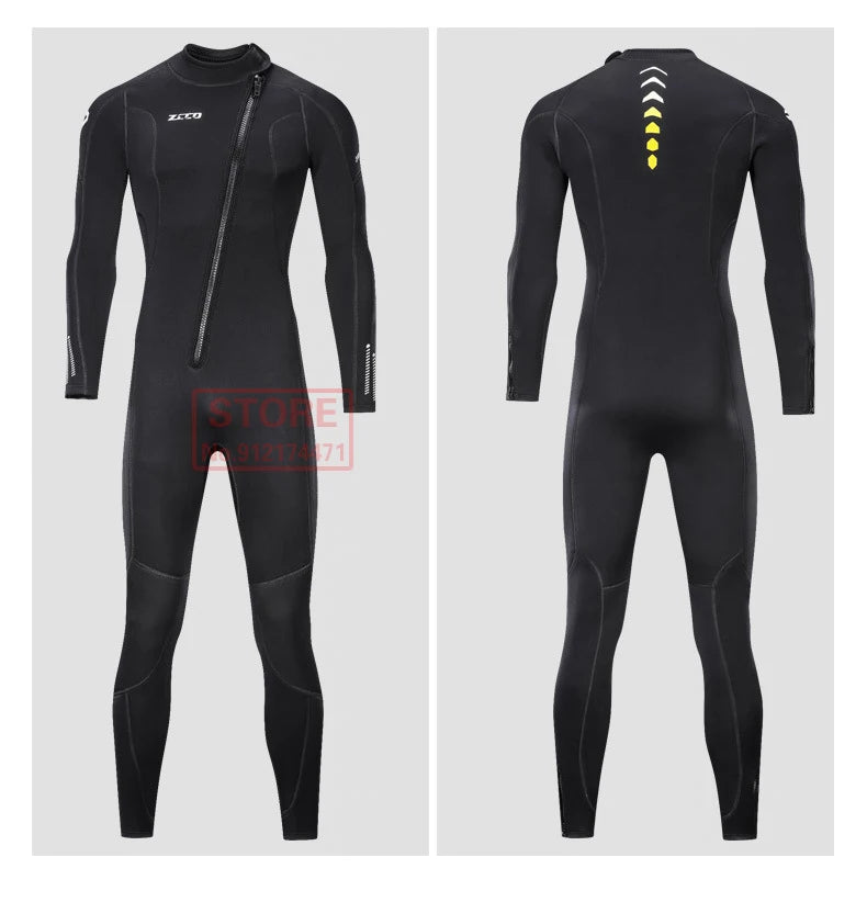 3MM Neoprene Wetsuit Front Zipper Men Kite Surf Diving Suit Women Kayak Swim Scuba Diving and Snorkeling Spearfishing Wetsuits