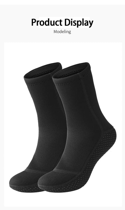 New 3mm Diving Neoprene Socks Anti Slip Warm Cold-proof Wetsuit Surfing Snorkeling Water Sports Diving Socks