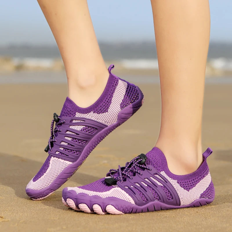 Unisex Quick-drying Aqua Shoes Non-slip Drainage Beach Swimming Pool Surf Wading Diving Boating Kayaking Water Sneakers