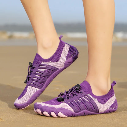 Unisex Quick-drying Aqua Shoes Non-slip Drainage Beach Swimming Pool Surf Wading Diving Boating Kayaking Water Sneakers