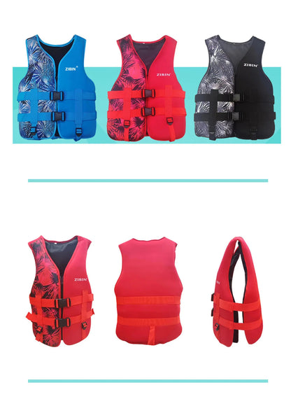 Rafting Neoprene Life Jacket Swimming Fishing Women Vest Snorkeling For Adult Kids Kayaking Boating Survival Suit Sports Men