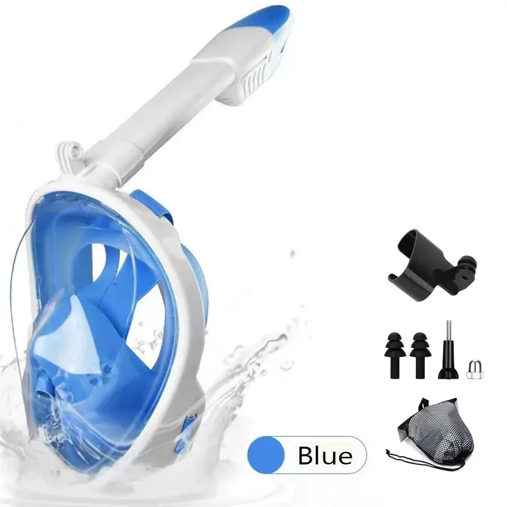 10 Generation diving mask Underwater Snorkeling Full Face Swimming Mask Diving Respirator Masks Breathing for Kids Adult