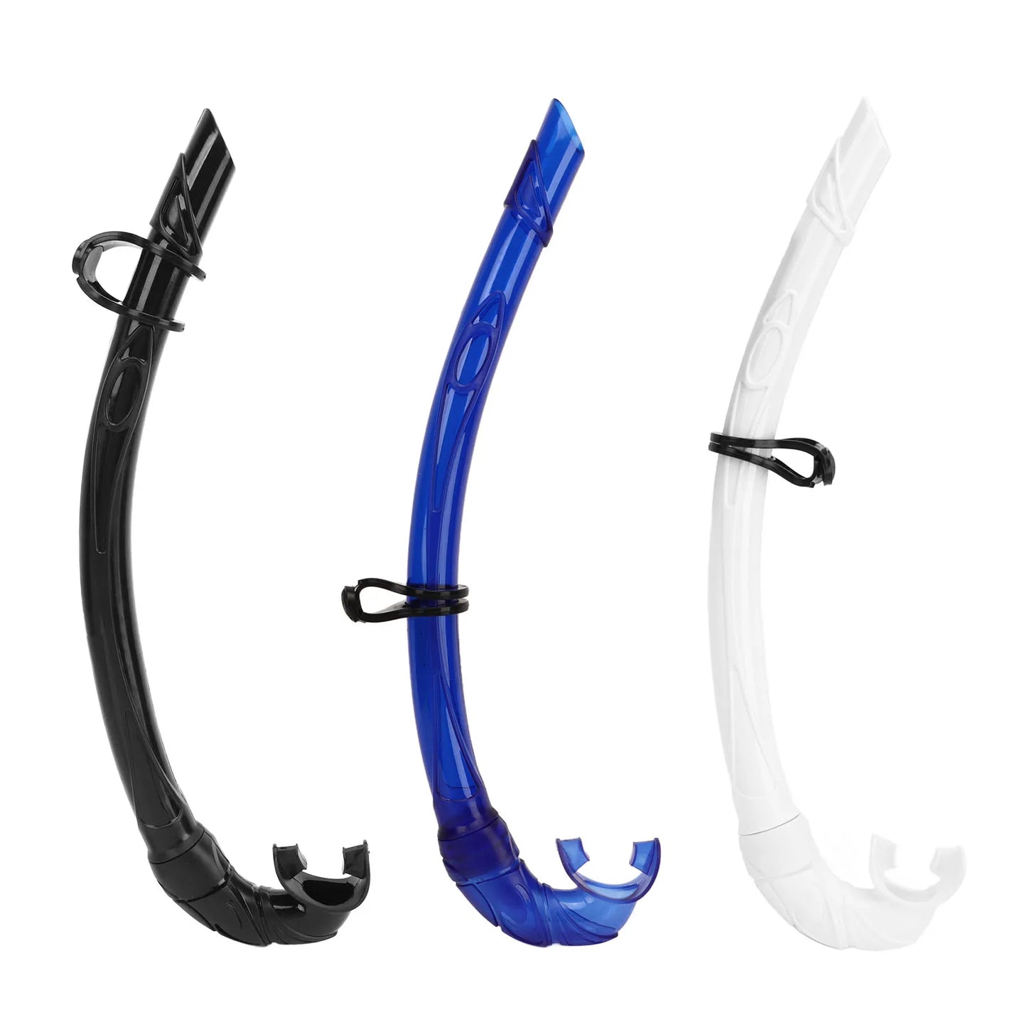 New Diving Snorkel PVC Easy Breath Snorkel Diving Snorkeling Tube with Comfortable Mouthpiece for Free Diving Diving Equipment