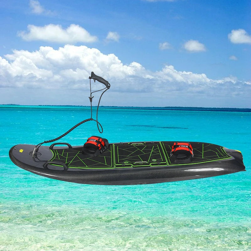The Carbon Fiber Electric Surfboard Is Equipped with a Ternary Lithium Battery for Strong Stability and a Tail Fin