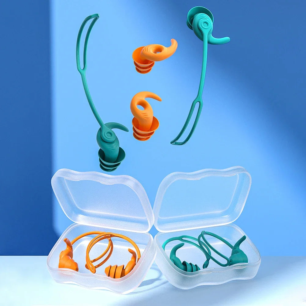 1Pair/2Pair Swim Ear Plugs Silicone Waterproof Anti-noise Pool Accessories SwimmingEarplugs Water Sports Swim Swimming Ear Plugs