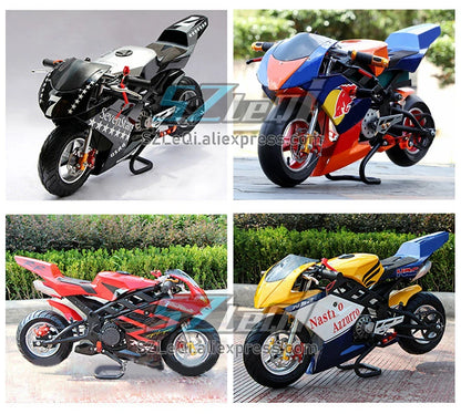 49CC 50CC 2Stroke Mini Motorcycle Small Buggy Gasoline Scooter ATV off-road Superbike Adult Vehicle Mountain Child Gas Moto Bike