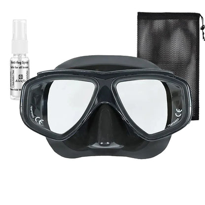 Customize Myopia Diving Mask Snakeskin Anti Fog for Spearfishing Gear Swimming Masks Googles Nearsighted Lenses Short-sighted