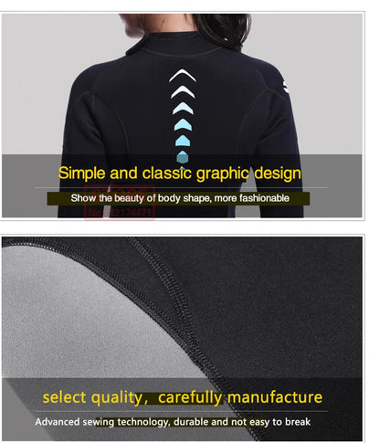 3MM Neoprene Wetsuit Front Zipper Men Kite Surf Diving Suit Women Kayak Swim Scuba Diving and Snorkeling Spearfishing Wetsuits