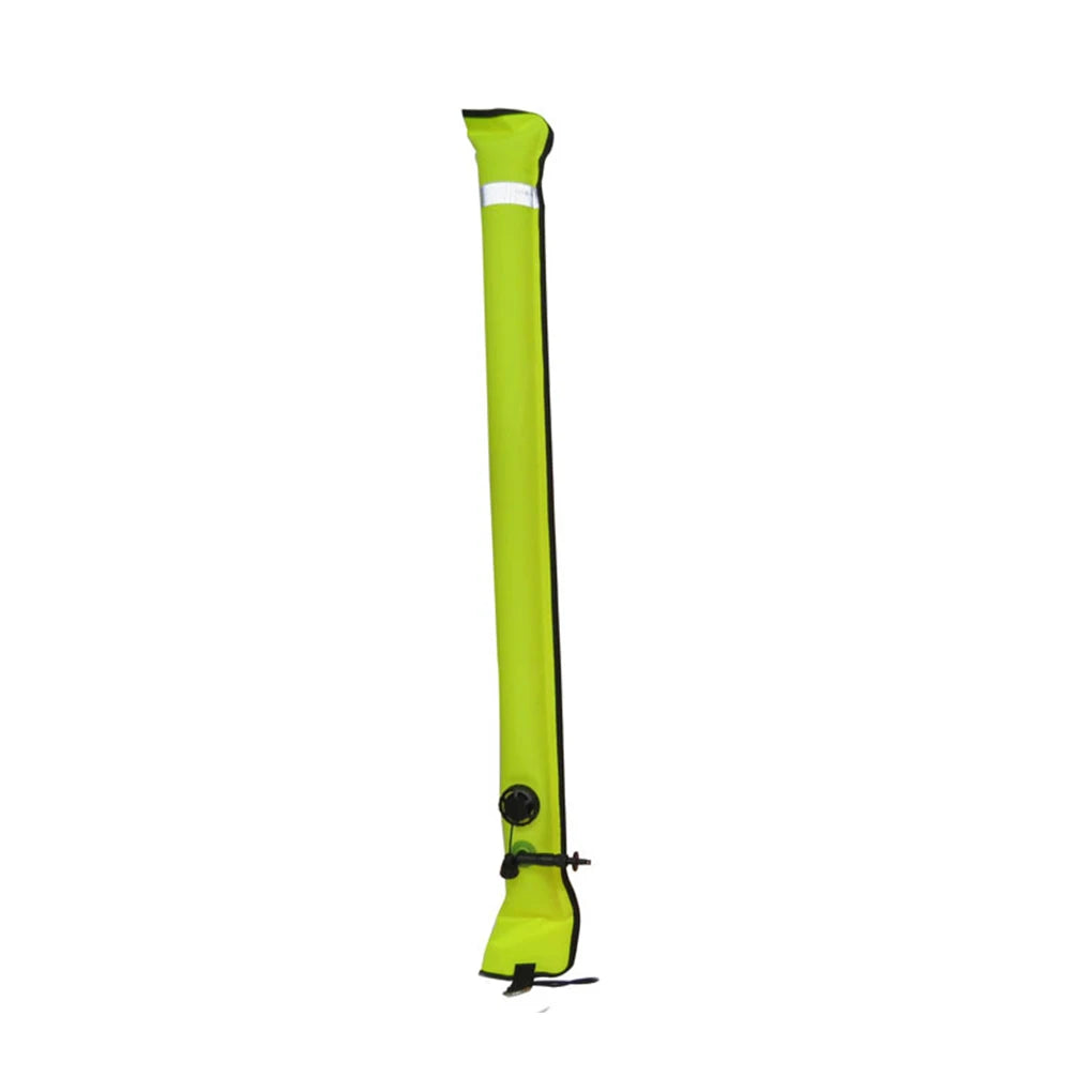 Scuba Diving Surface Marker Buoy Visibility Safety SMB with Valve Reflective Tape Floating Water Sports Equipment