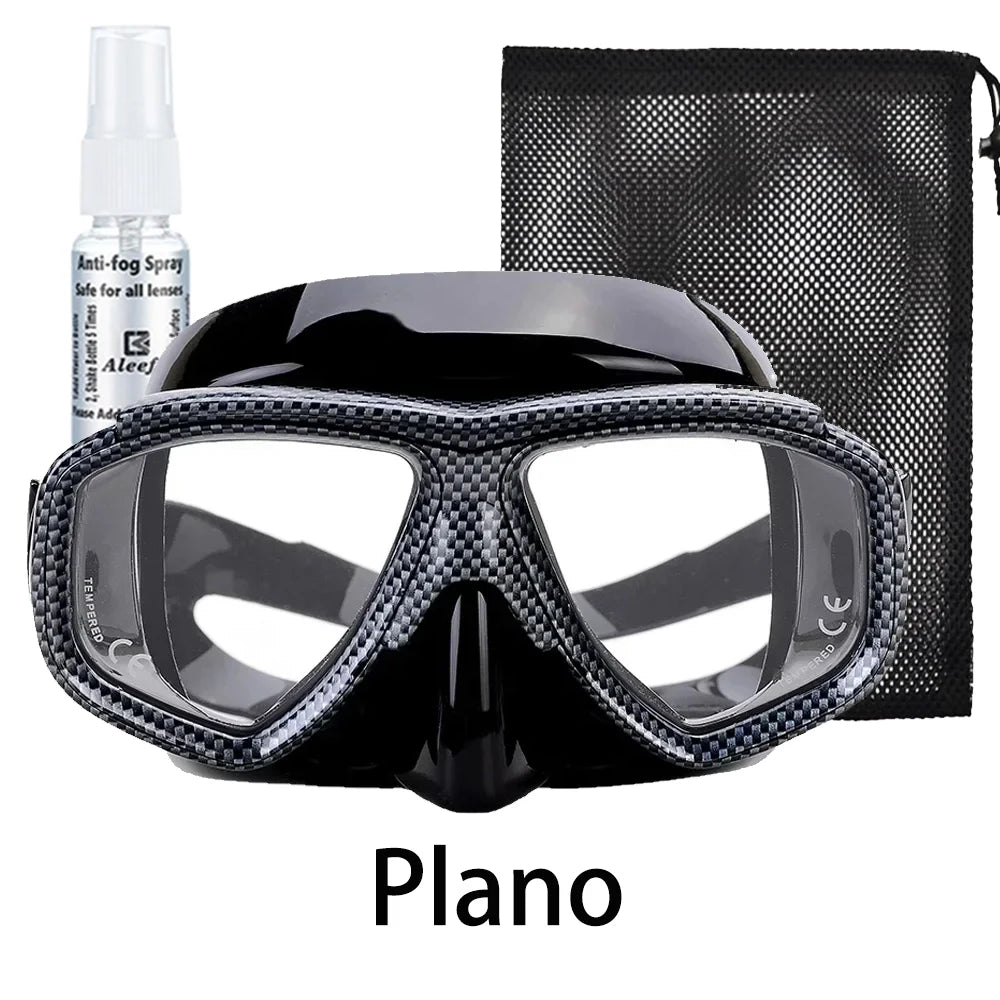 Myopia scuba diving Mask Snakeskin anti fog for spearfishing gear swimming masks googles nearsighted lenses short-sighted