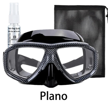 Myopia scuba diving Mask Snakeskin anti fog for spearfishing gear swimming masks googles nearsighted lenses short-sighted