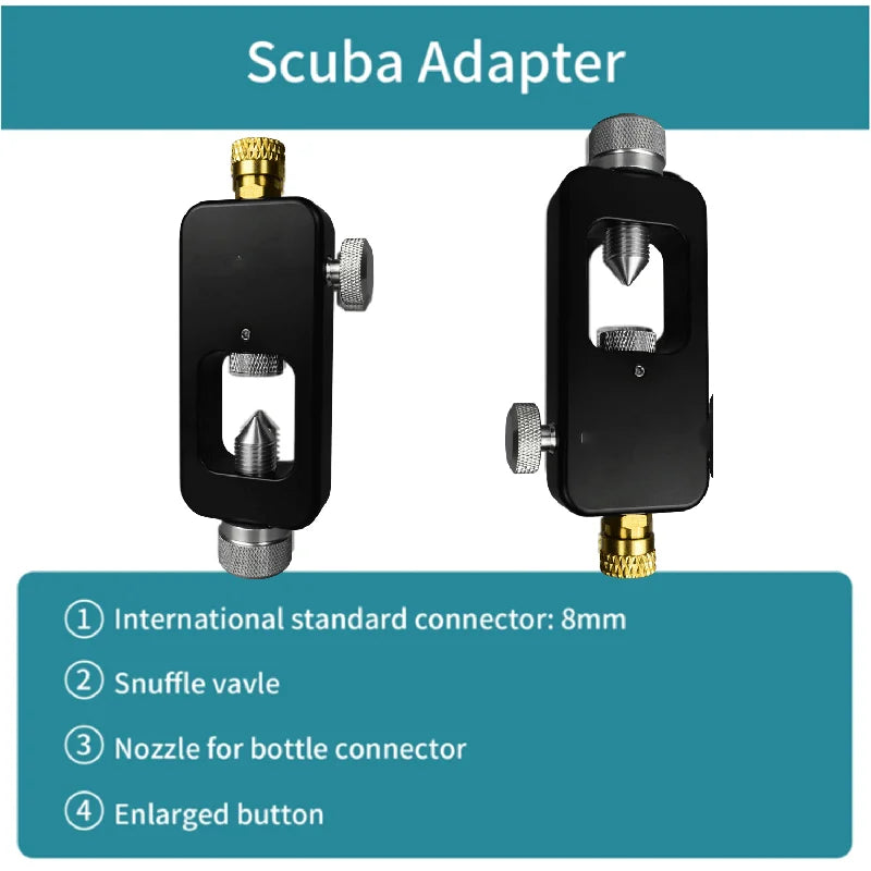 HECUIOI 0.5L Mini Scuba Tank, Diving Mask Snorkel Air Snorkeling Equipment Outdoor Oxygen Diving Tank Underwater Swimming