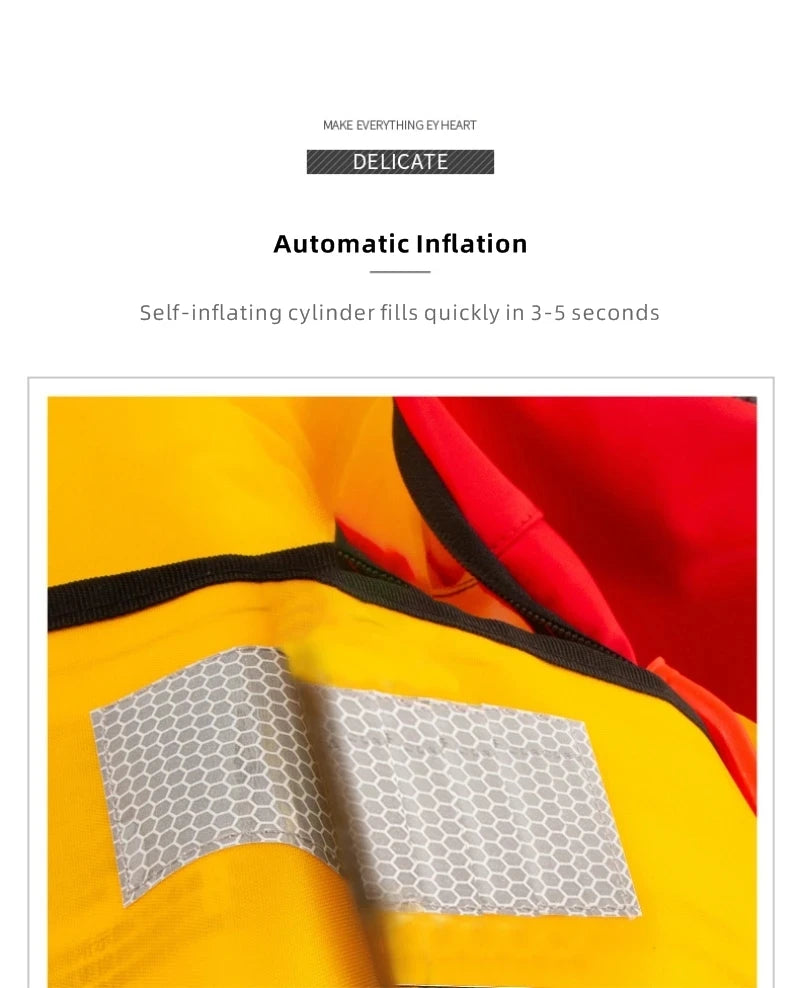 New Auto Self-inflatable Life Vests Manual Boating Life Jackets Adult PFD 150N for Water Sports Fishing Rafting Accessories
