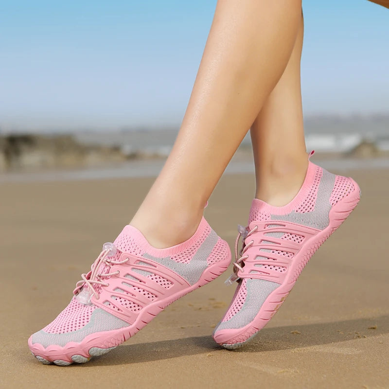 Unisex Quick-drying Aqua Shoes Non-slip Drainage Beach Swimming Pool Surf Wading Diving Boating Kayaking Water Sneakers