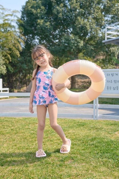 Kids Swimming Ring, PVC Inflatable Float - Striped Design for Boys & Girls, Pool & Beach Floating Donut, Summer Water Play