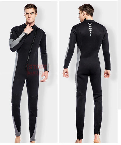 3MM Neoprene Wetsuit Front Zipper Men Kite Surf Diving Suit Women Kayak Swim Scuba Diving and Snorkeling Spearfishing Wetsuits