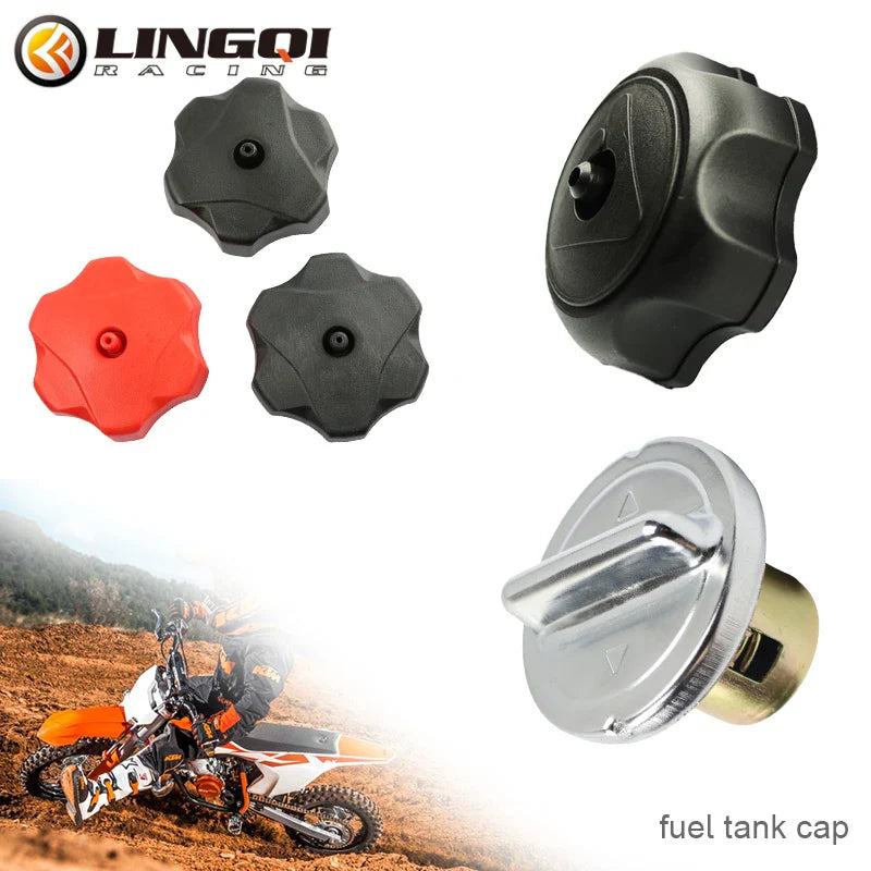 Universal Off Road Vehicle Fuel Gas Tank Cap Lid Replacement Plastic Covers for 49cc 70cc 90CC 110cc ATV Dirt Bike Accessories