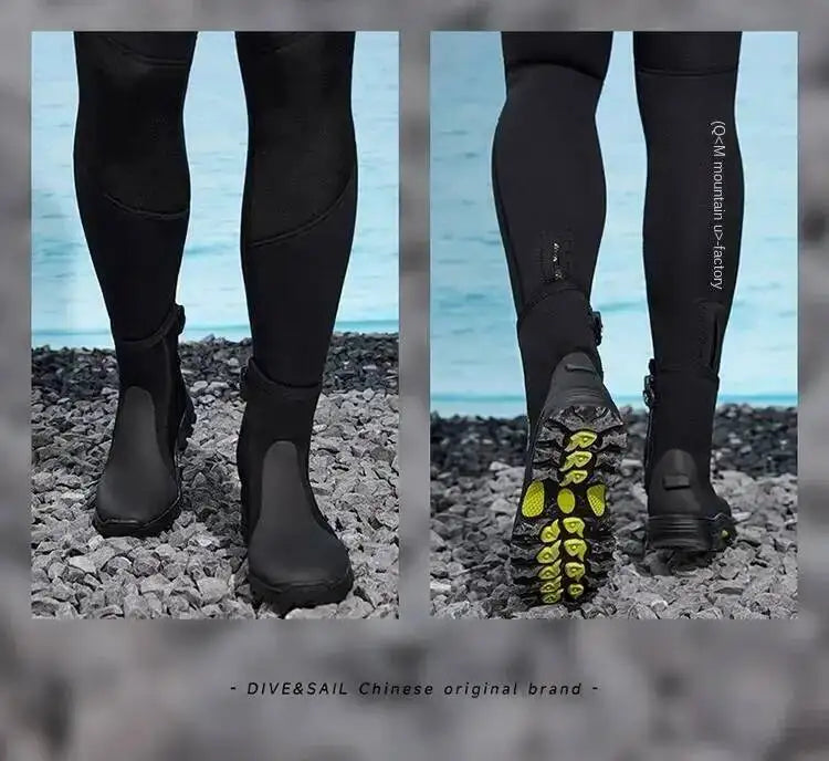 5MM Neoprene Dive Boots Surf Scuba Diving Swimming Shoes Windsurf Underwater Fishing Kitesurf Equipment Beach Shoes Snorkeling