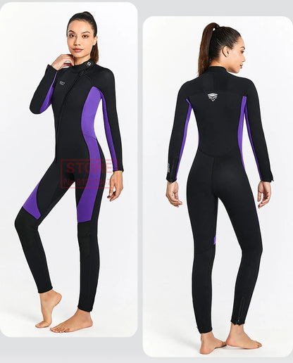 3MM Neoprene Wetsuit Front Zipper Men Kite Surf Diving Suit Women Kayak Swim Scuba Diving and Snorkeling Spearfishing Wetsuits