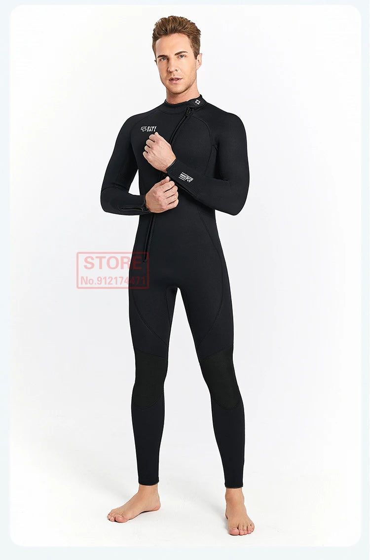 3MM Neoprene Wetsuit Front Zipper Men Kite Surf Diving Suit Women Kayak Swim Scuba Diving and Snorkeling Spearfishing Wetsuits