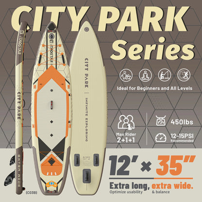 Hot sale Citypark C03B 12'x35"x6" Hot Seller 2024 Manufacture Paddle Surf  Paddleboard Stand up Paddle Board With Accessories