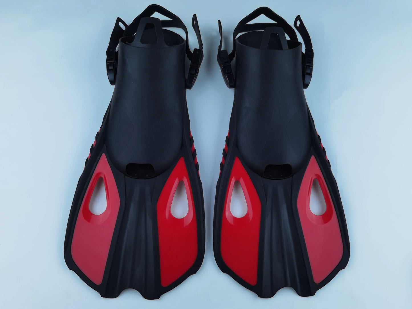 Snorkel Fins Swim Flippers Short Diving Frog Shoes Duck Webs Adjustable Silicone Travel Size Open Heel Adult Men Women Youth Kid