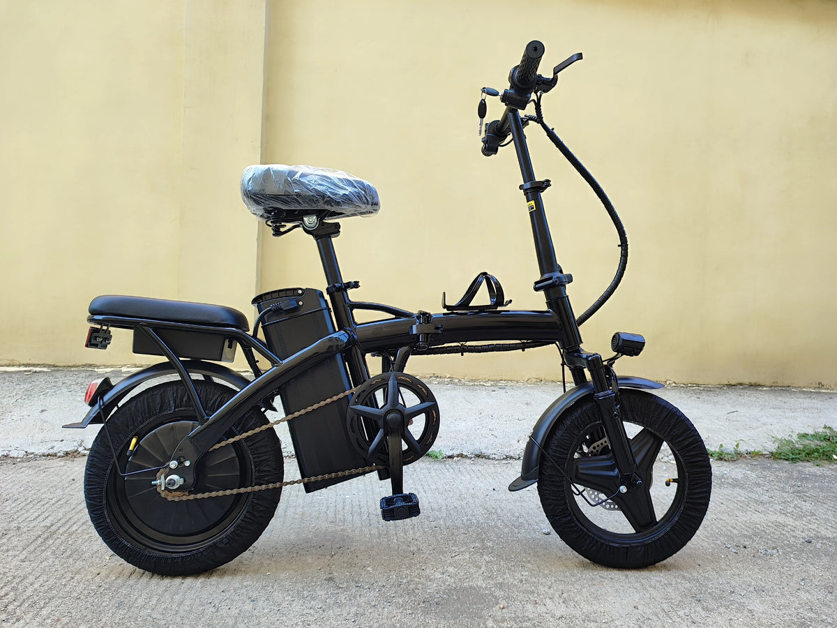 Mini Folding Electric Bike 48V 400W 30AH 14-inch Electric City Bike Folding Electric Bicycle Cheap Adult Battery Powered Scooter