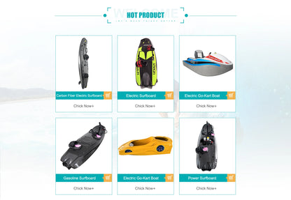 The Carbon Fiber Electric Surfboard Is Equipped with a Ternary Lithium Battery for Strong Stability and a Tail Fin