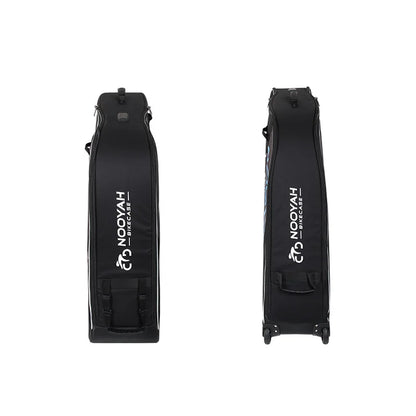 NOOYAH Bike Bag Bicycle Travel Bag Transport Case with Wheel Bag Rear Derailleur Pad Frame Fork Protective Tool Bike Accessories
