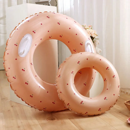 Kids Swimming Ring, PVC Inflatable Float - Striped Design for Boys & Girls, Pool & Beach Floating Donut, Summer Water Play