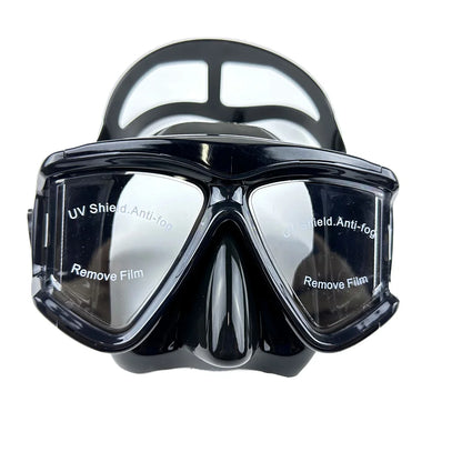 New adult silicone diving glasses professional snorkeling HD swimming tempered glass large frame mask