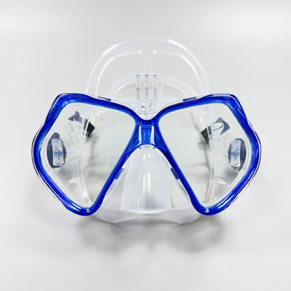 Diving Mask Swimming Goggles For GoPro Underwater Sports Camera Tempered Glass Professional Scuba Dry Snorkel Tube Adults Youth