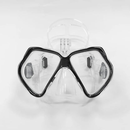 Diving Mask Swimming Goggles For GoPro Underwater Sports Camera Tempered Glass Professional Scuba Dry Snorkel Tube Adults Youth