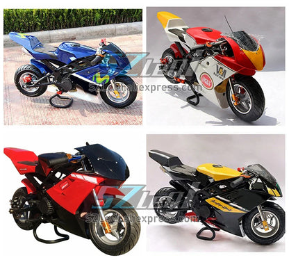 49CC 50CC 2-Stroke Gasoline MINI Motorcycle Street Sports Racing Small Dirt Bikes Adult Children Boy Girl Child Men Women MOTO