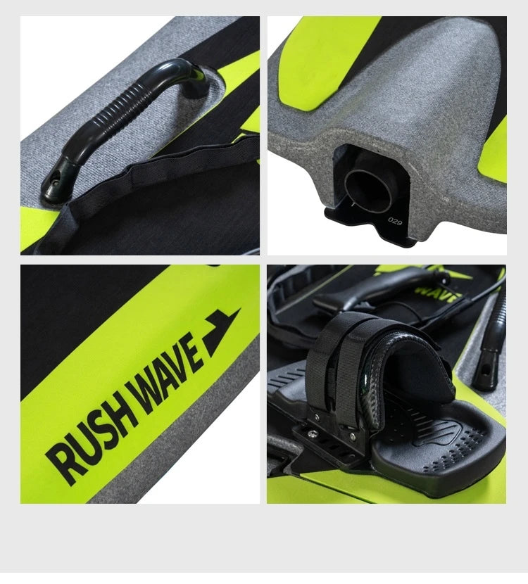 High-Speed Carbon Fiber Electric Surfboard, Jet Power with Li-ion NMC Battery & New Control System, Ribbed KeelEPPforWaterSports