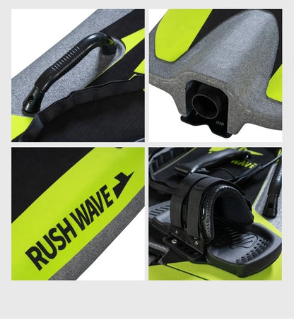 High-Speed Carbon Fiber Electric Surfboard, Jet Power with Li-ion NMC Battery & New Control System, Ribbed KeelEPPforWaterSports