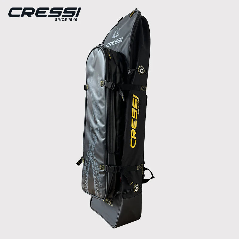 Cressi Fishing Freediving Fin Bag Backpack for Spearfishing Equipment Waterproof Scuba Long Blade Piovra
