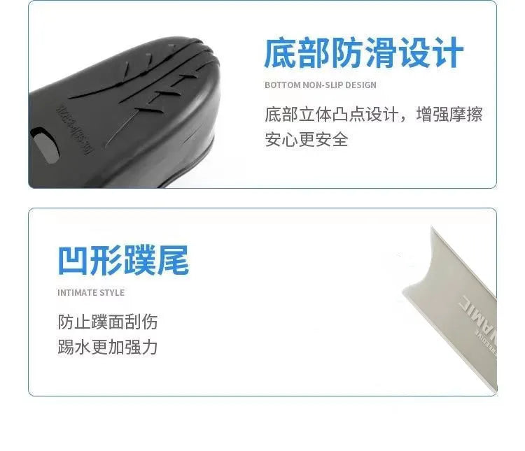 High quality foot covers free diving fins glass fiber diving fins frog shoes long fins