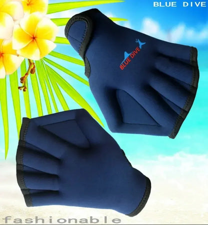 Aquatic Swimming Webbed Gloves Gloves Paddles Fit Traning Water Resistance Webbed Paddles for Swimming Diving