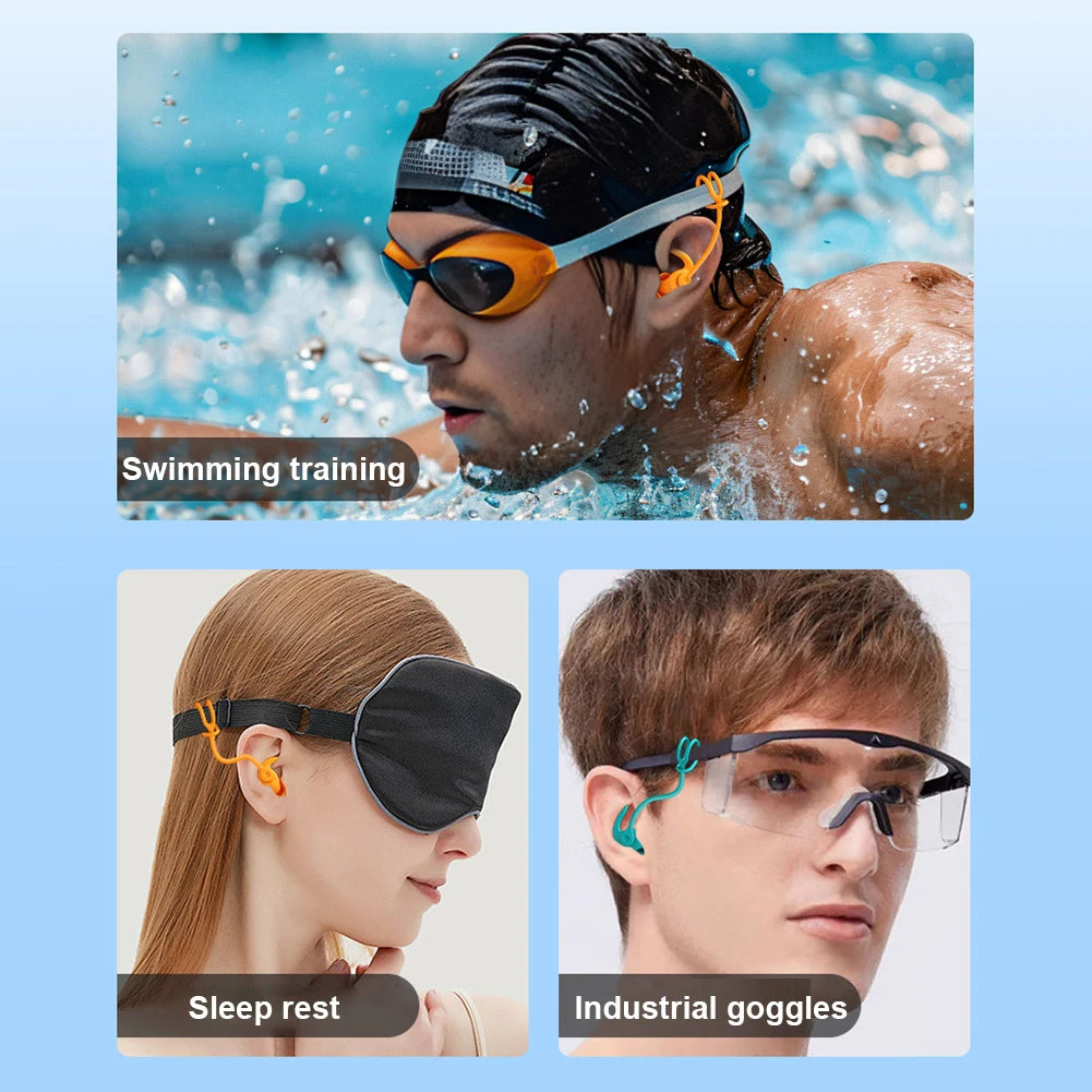 1Pair/2Pair Swim Ear Plugs Silicone Waterproof Anti-noise Pool Accessories SwimmingEarplugs Water Sports Swim Swimming Ear Plugs